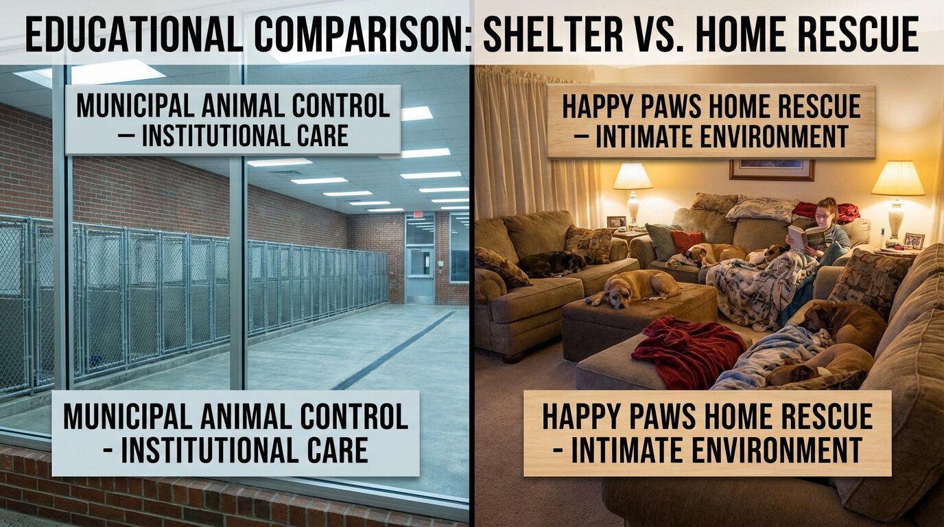 The difference between animal shelters and rescue organizations
